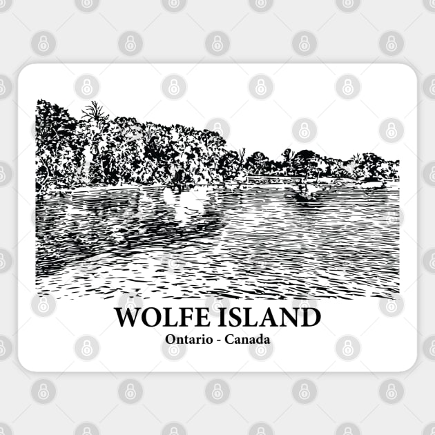 Wolfe Island - Ontario Magnet by Lakeric